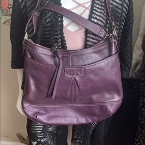 Purple and pink Coach Crossbody.